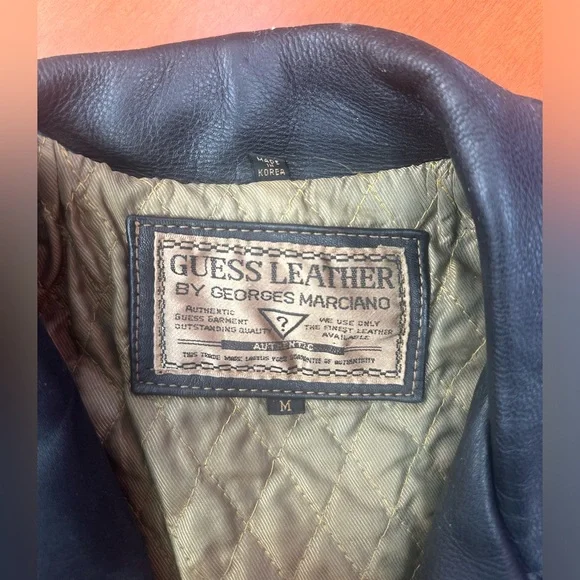 RARE VINTAGE! Guess by Marciano genuine Leather Jacket Medium